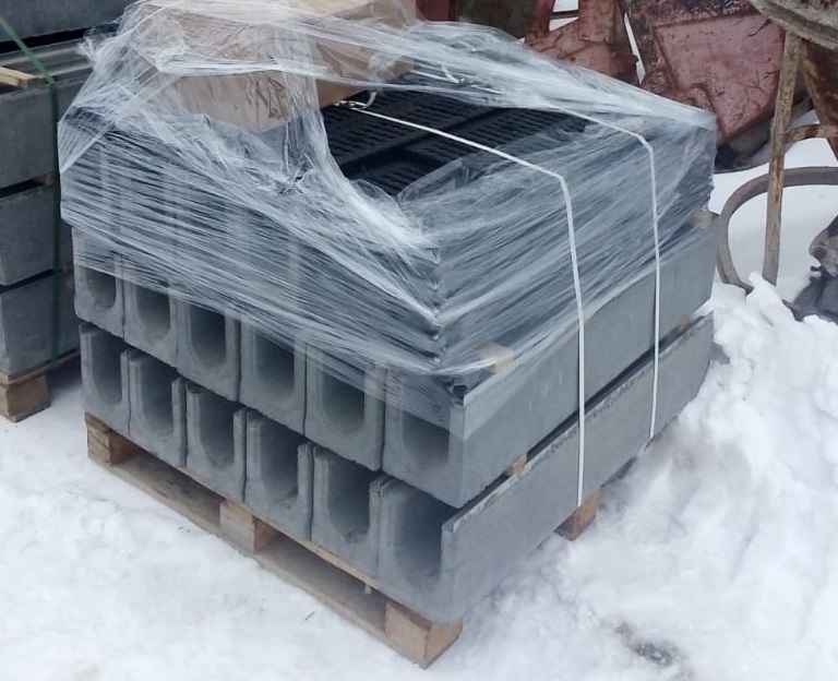 Лотки бетонные водоотводные с решеткой Уфа